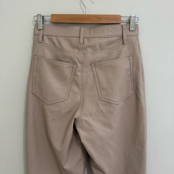 Abercrombie & Fitch NWT Faux Leather The 90's Straight Ultra High Rise Pants - Picture 4 of 9